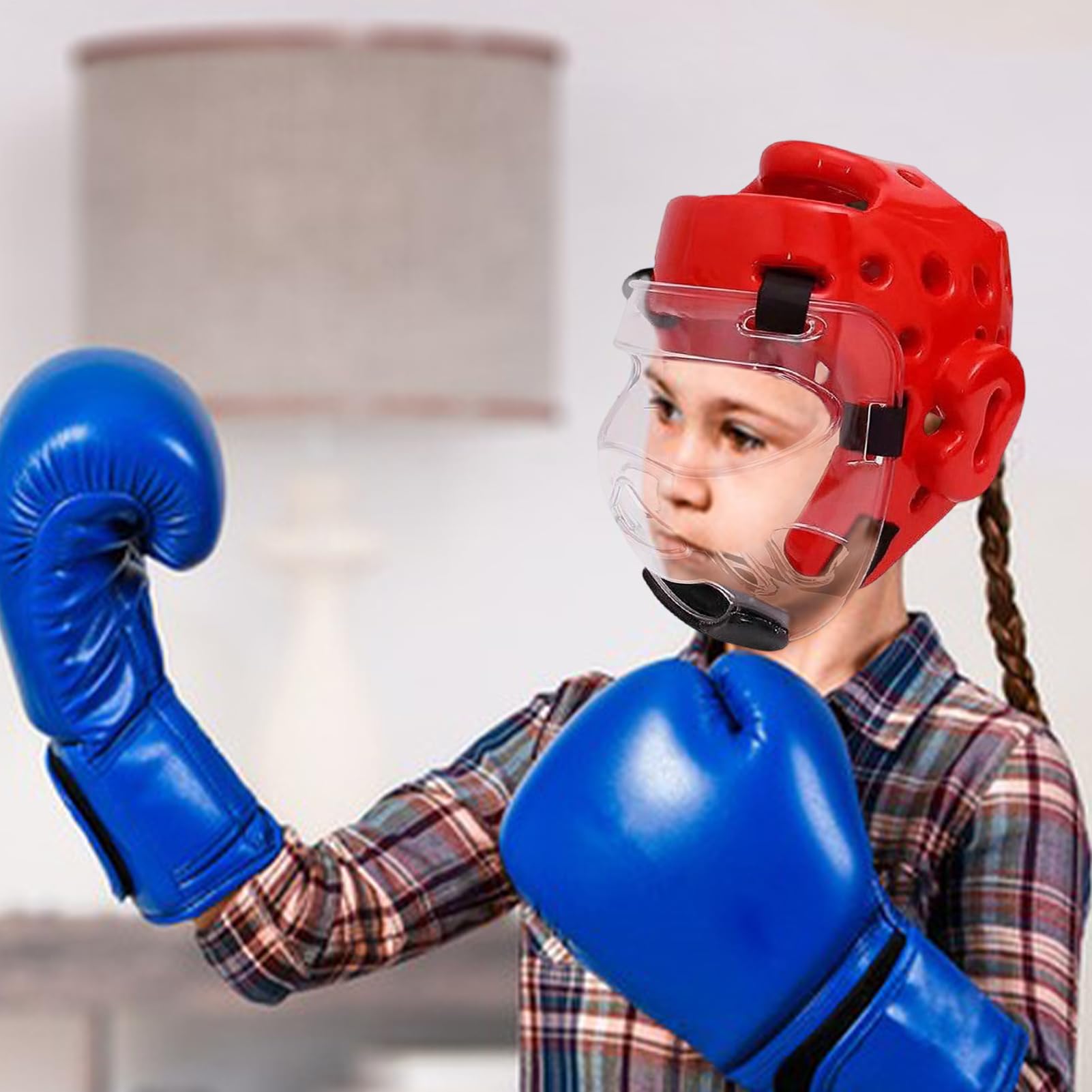 Kickboxing - Protector de cabeza para artes marciales mixtas, equipo de entrenamiento ligero para artes marciales, sparring, muay thai y karate