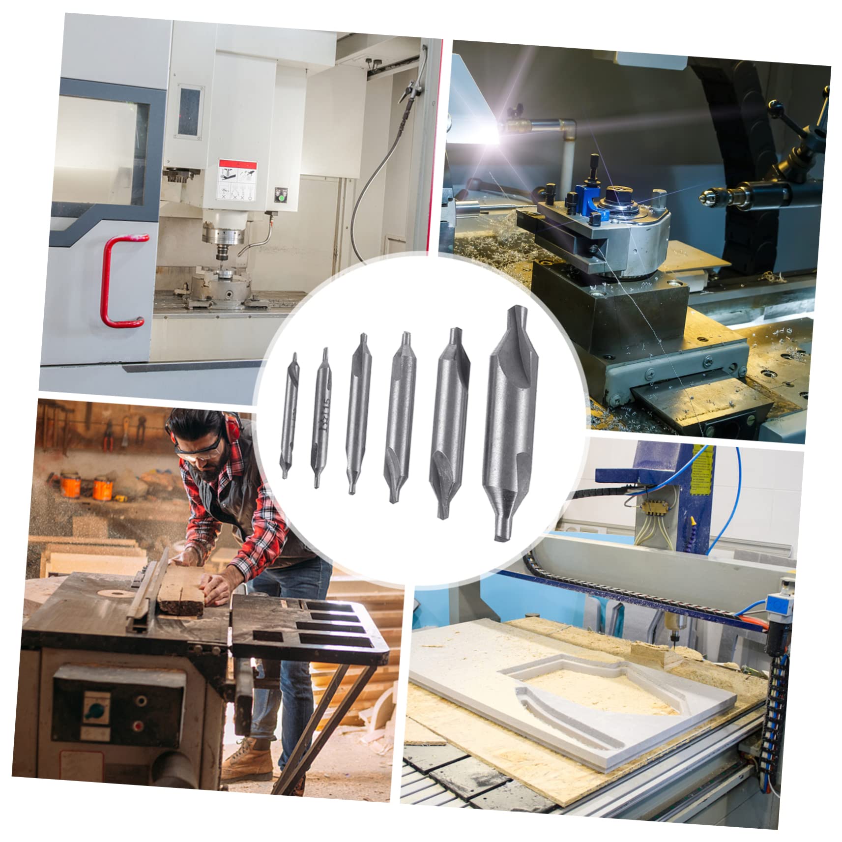 DOITOOL High-Speed Steel 60 Degree Center Drill 12PCS/Bag Universal Power Tool Drill Bit Set