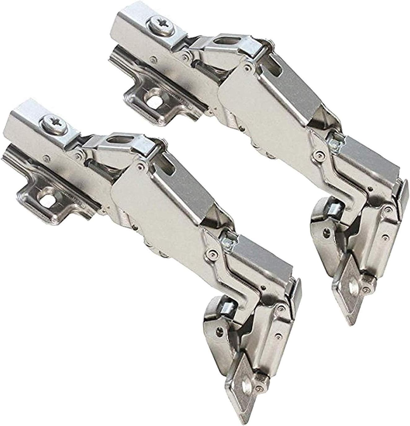 Gobrico Clip On Kitchen Cabinet Hinge 165 Degree Furniture Parts Hardware Soft Close Frameless Mounting 8 Piece