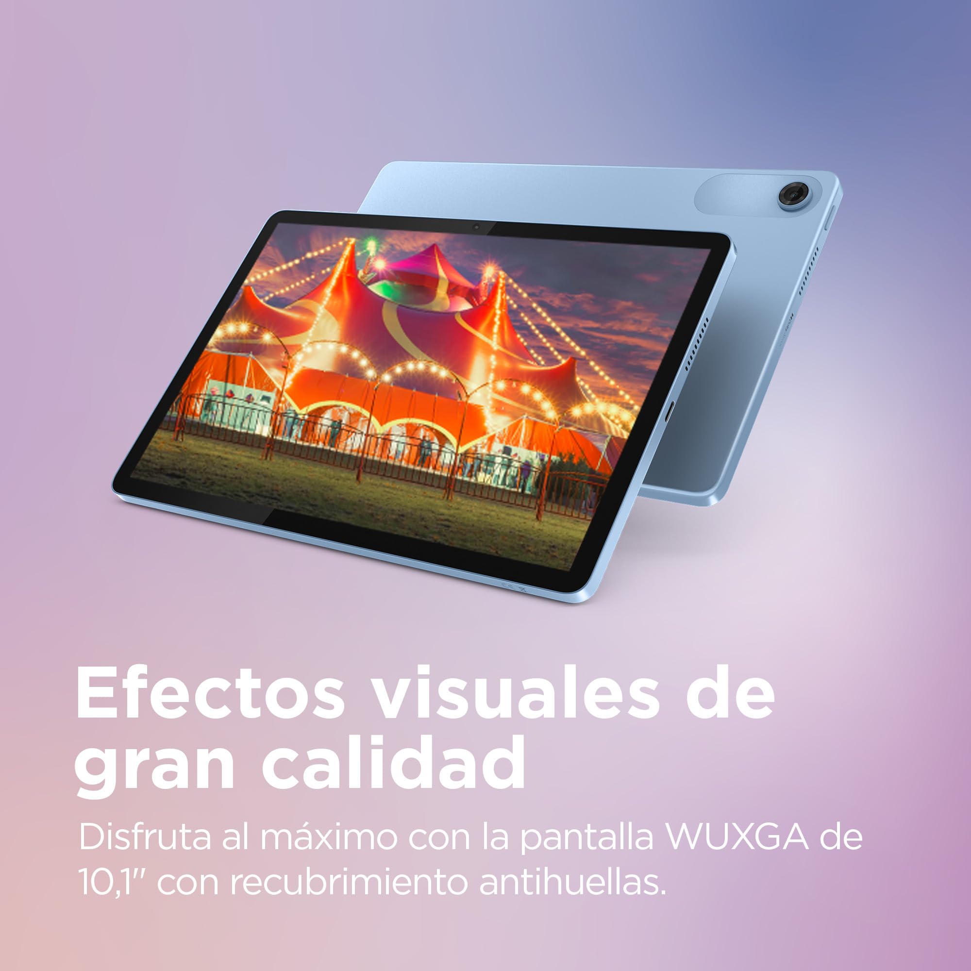 Lenovo Tab – Tablet 10.1" WUXGA (MediaTek Helio G85, 4 GB RAM, 128 GB, 60 Hz, 2 Altavoces, Wi-Fi 5, Bluetooth 5.3, Android 14) Color Azul Polar – Incluye Case Transparente con Soporte Incorporado — view 6