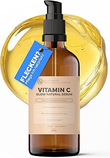 BIO Vitamin C Serum hochdosiert 10%: 6-Fach Anti Aging & Anti Falten Komplex; Gegen dunkle Pigmentflecken; Mit Hyaluronsäure & Aloe Vera; Naturkosmetik 100% vegan; Made in Germany (100ml)