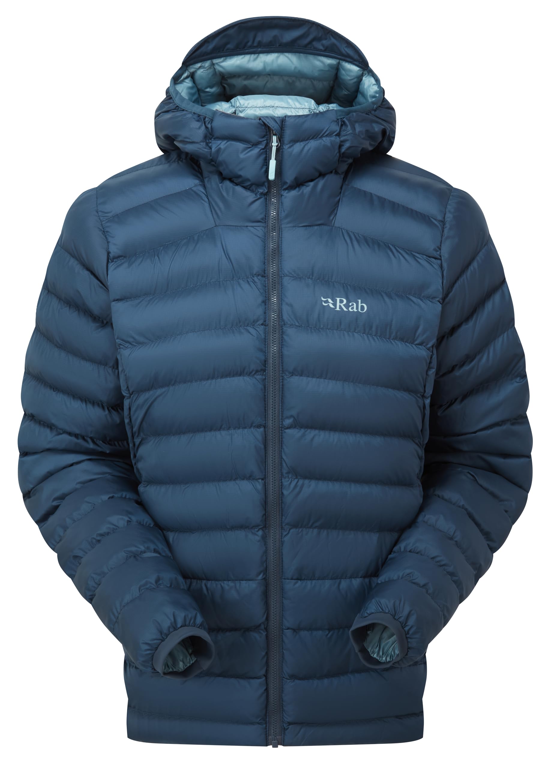Rab Women’s Cirrus Alpine Jacket - Lightweight Synthetic Insulated Coat for Climbing & Mountaineering - Tempest Blue - Large