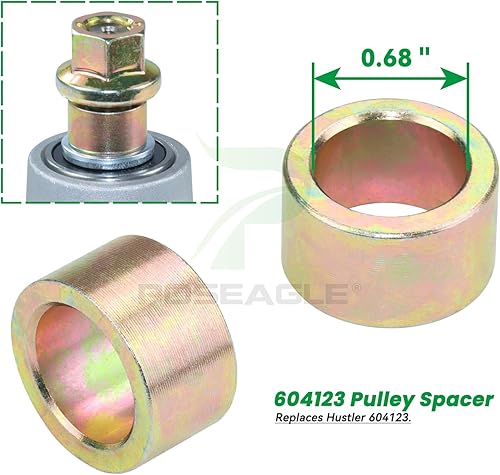 Miniatura 6 de 604214 Conjunto de husillo con polea 603988 sustituye a 52 piezas de Hustler Raptor, 52 husillos Hustler Raptor, Hustler Raptor de 52 pulgadas,