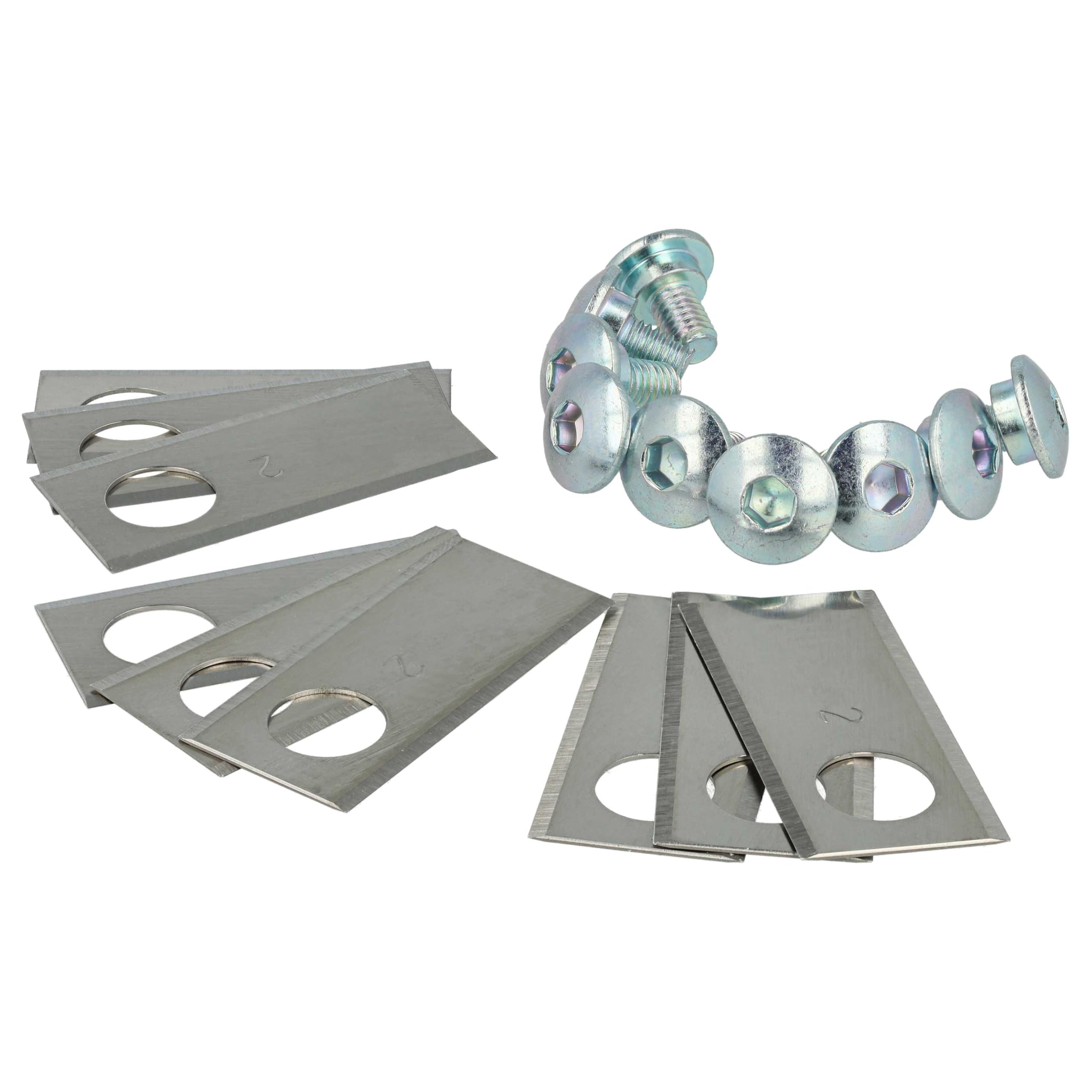 vhbw 9 x ostrza do kosiarek Honda Miimo 310, 520, 3000, HRM 310, HRM 520, HRM 3000 – (stal nierdzewna, 0,75 mm) ostrza zapasowe