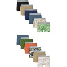 Hanes boys Underwear Boxer Briefs Pack, 8-pack, Cotton-stretch Dyed Boys Underwear, Moisture-wicking