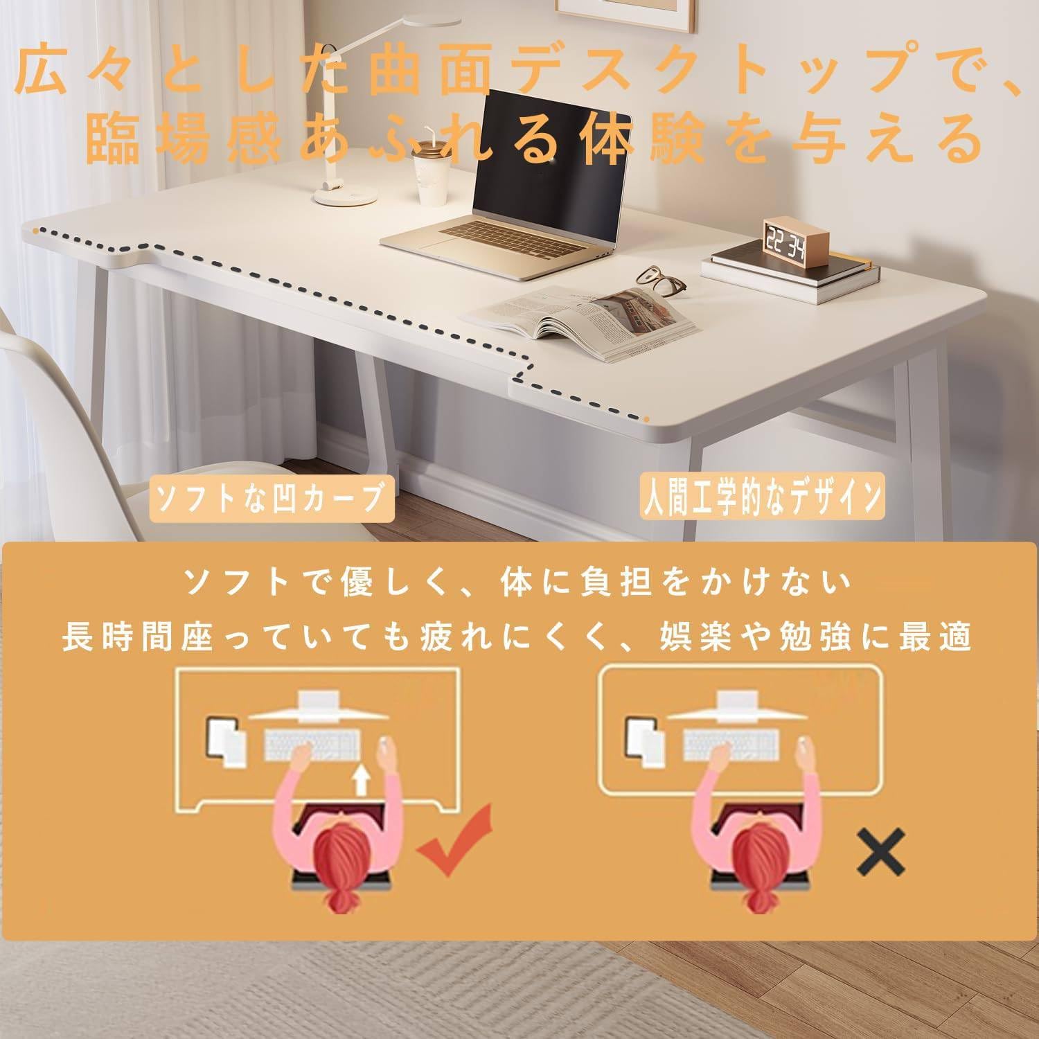 大特価⭐️北欧 U型 デスク パソコンデスク 幅80cm 幅100cm 奥行50 Amazon | 北欧 U型 デスク パソコンデスク 幅80/100cm×奥行50cm 組立