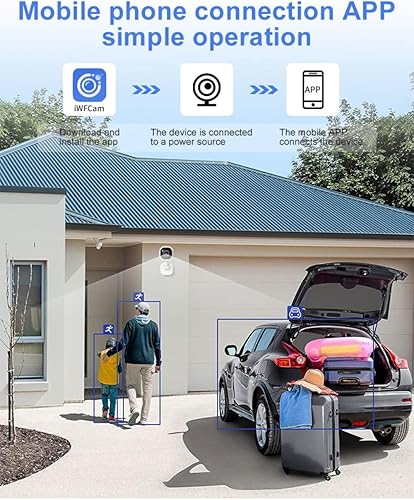 Miniatura 4 de NEXARA Inteligente 1080P Cámara de Seguridad Interior Multifuncional Mini Monitoreo Grabadora IP Alarma Inalámbrica, Monitor de Bebé de Seguridad