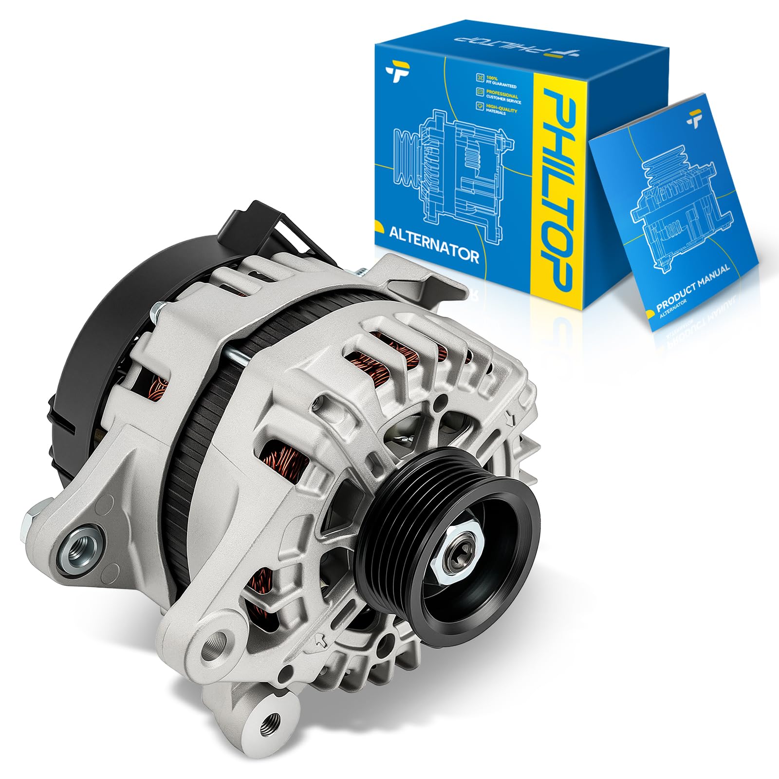PHILTOP Alternator New 21002N Compatible with 2016-2021 Hyundai Tucson 2.0L