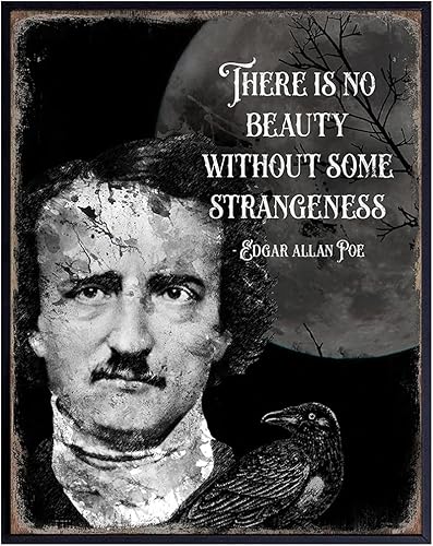 Miniatura 9 de Edgar Allan Poe Gothic Decor - The Raven Spooky Creepy Scary Wall Art - Goth Poster Sign Picture Print - Pagan Witch Wicca, Wiccan Gifts -