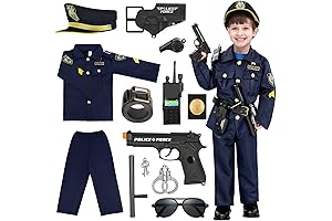 Luucio Kids' Police Costume, Ages 8-10: Embody the Essence of Law Enforcement