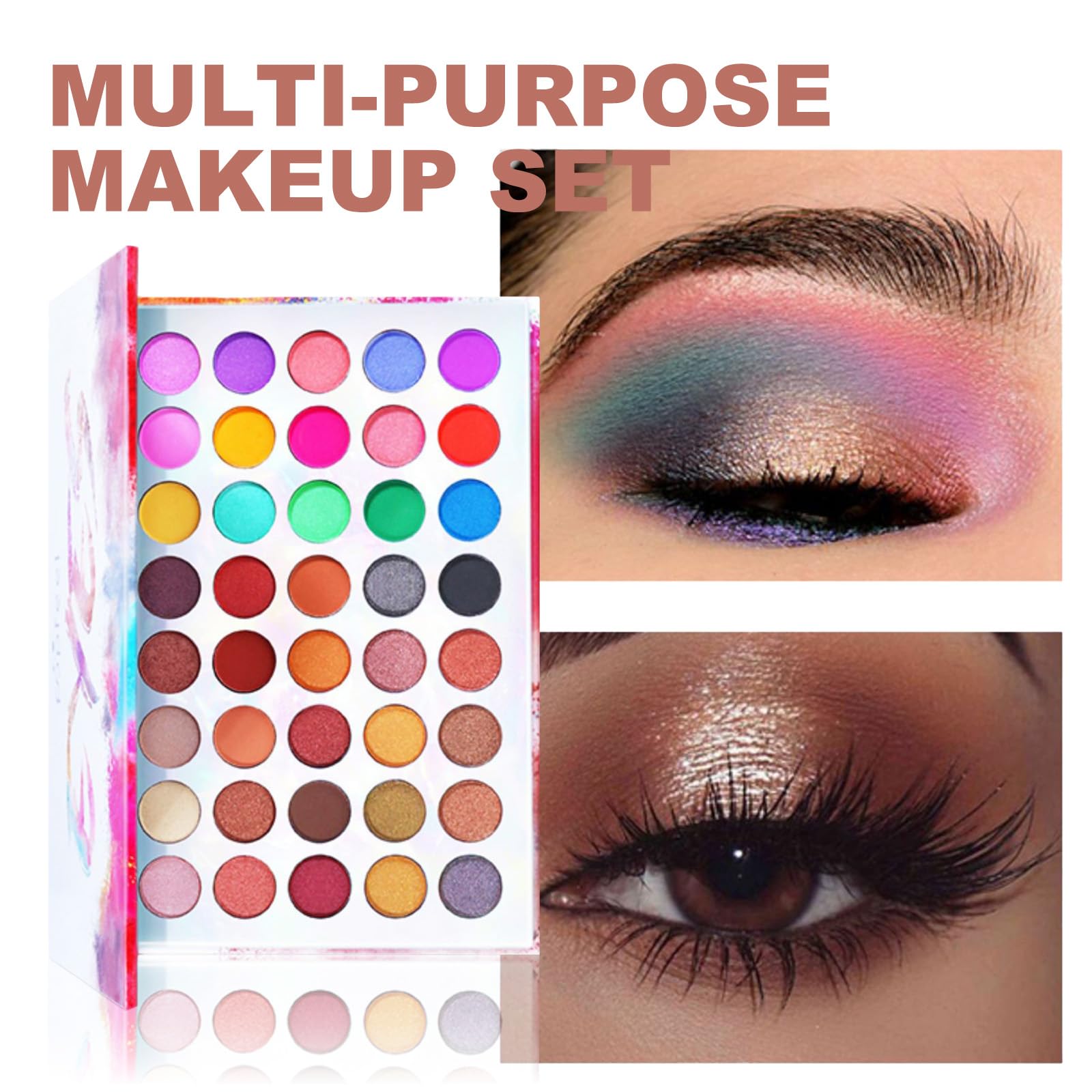 JasCherry 27Pcs Makeup Kit Complete Cosmetic Makeup Palette Set Beauty Makeup Kit - Ideal Cosmetic Gift for Lips and Face - BOX04C - Image 2
