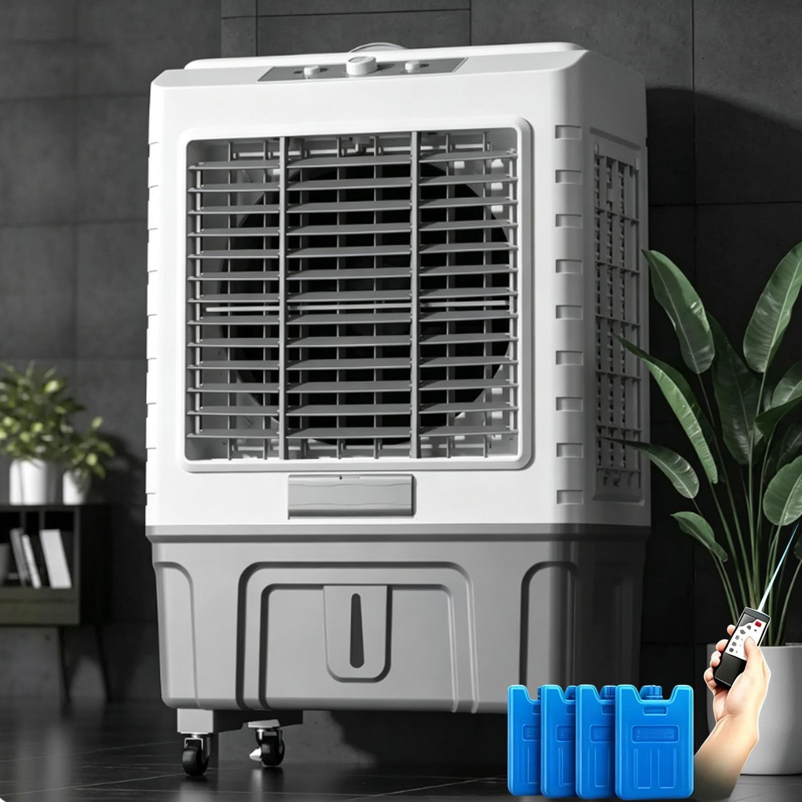 Swamp Cooler Air Conditioner, Portable Evaporative Coolers with Dual Tank