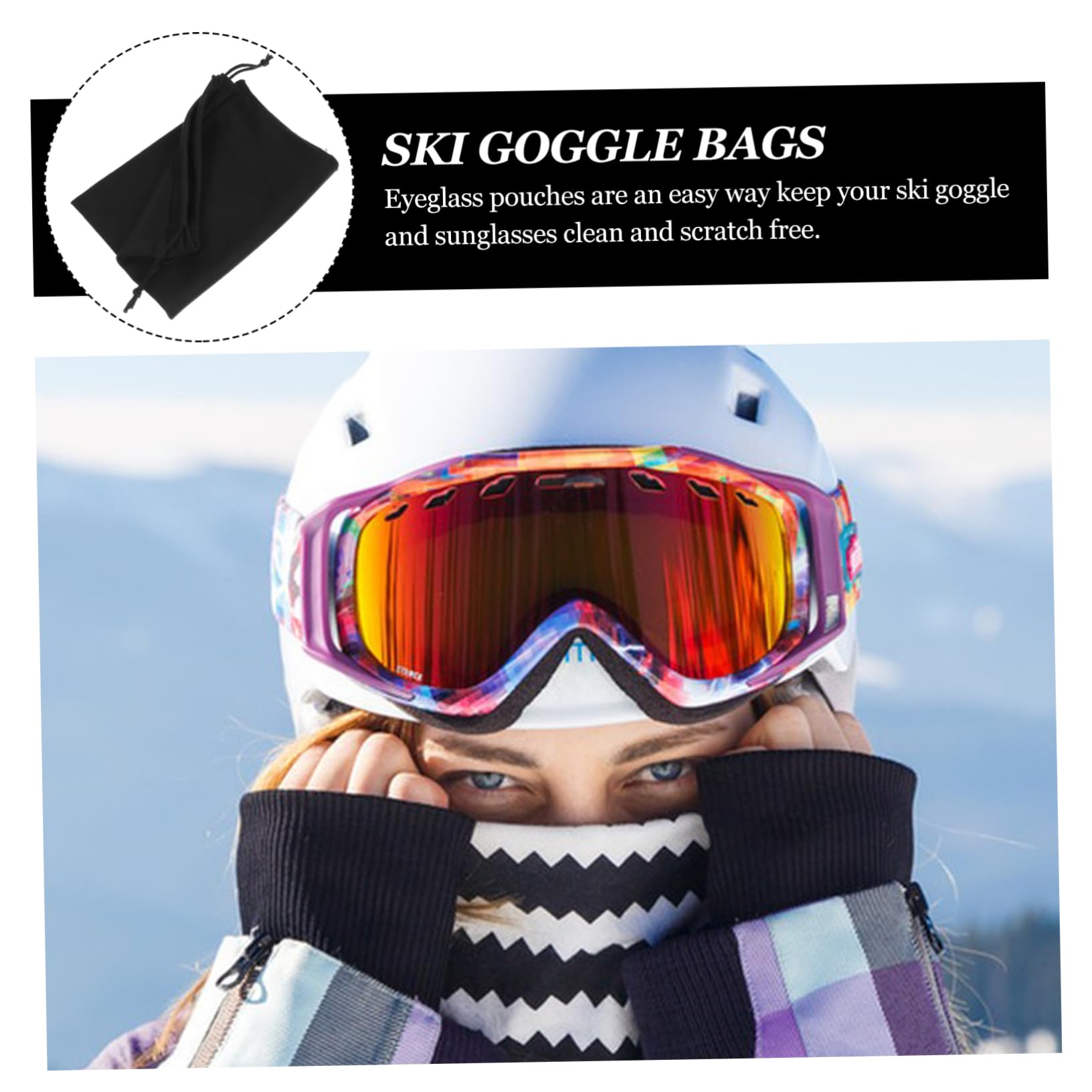 50stücke Skibrillen Schutzbeutel Aus Mikrofaser Für Snowboard Und Ski-ausrüstung Leicht Weich Und Kratzfest Für Optimale Aufbewahrung Von Skibrillen Sonnenbrillen Und Kleinen