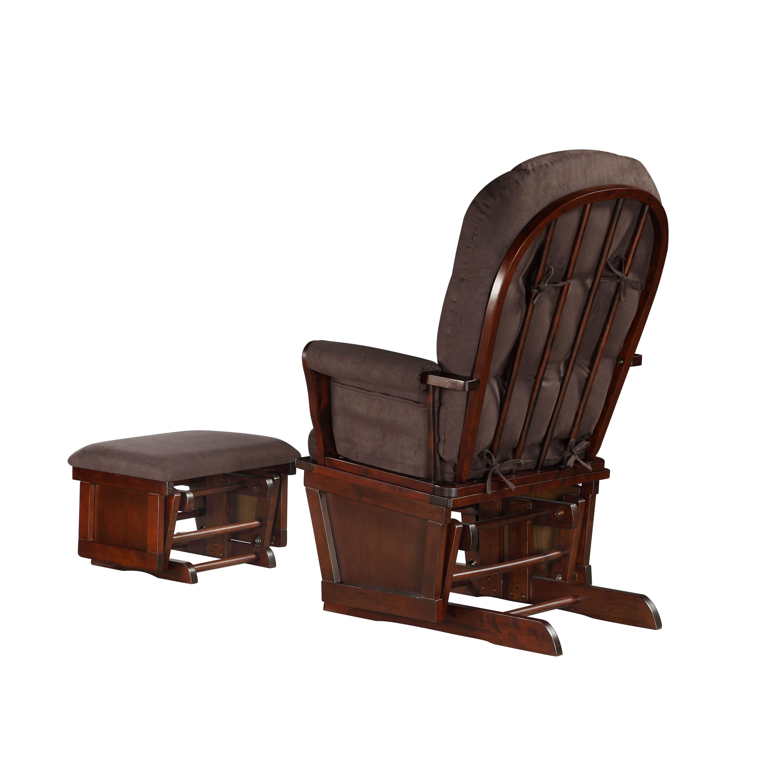 Lennox Furniture Glider Rocker Combo Espresso Chocolate