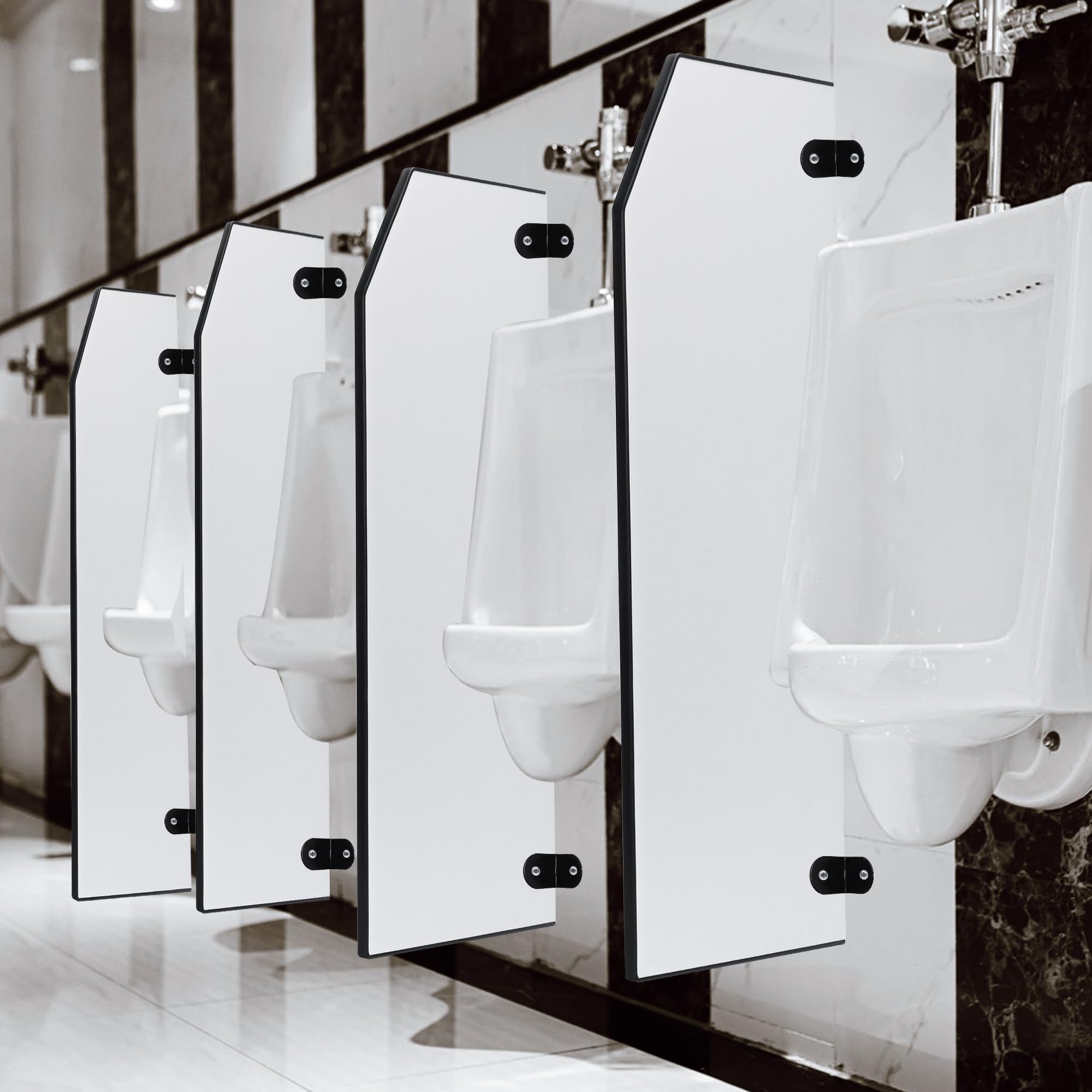 Paroi de séparation d'urinoir 90 x 40 cm, séparateur d'urinoir pour homme, brise-vue, toilettes, cloison de séparation pour écoles, centres commerciaux, jardins d'enfants, lieux publics