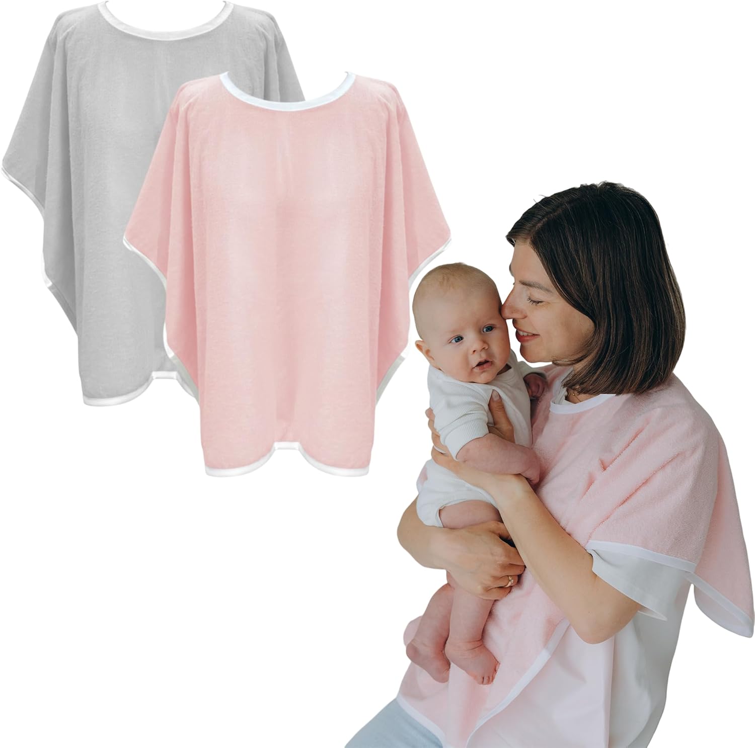 Wearable Burp Cloths - Extra Soft, Absorbent, and Waterproof Garment Protector for Parents - Perfect for Spit-Ups, Drool, and Milk - For Newborns, Boys, and Girls