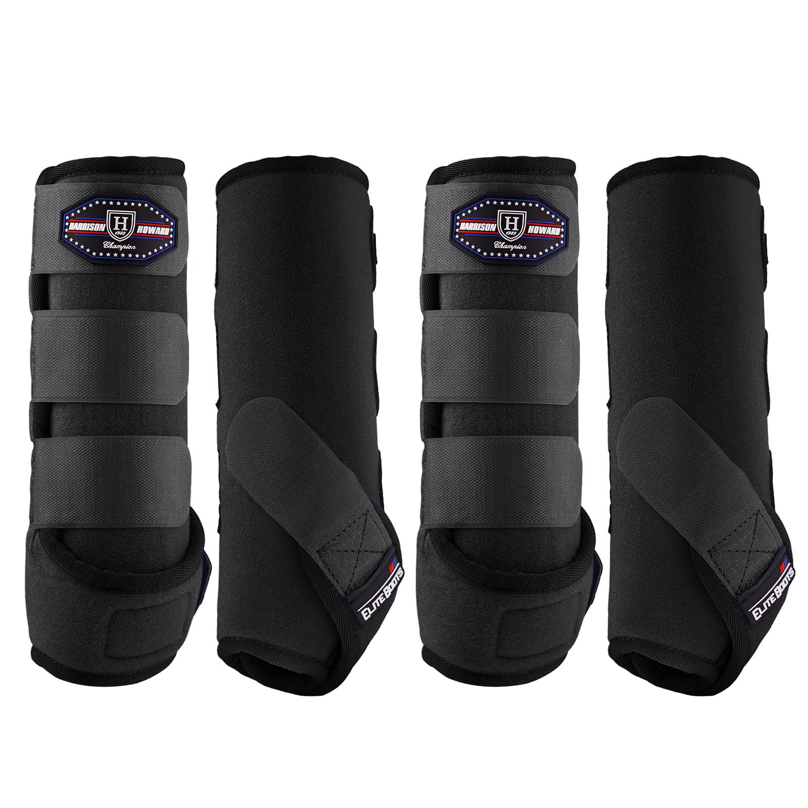 Harrison Howard Horse Sport Medicine Front Shock-Absorbing Boots All-Round Lower Limb Protection & Support Sport Boots Athletic Boots Perfect for