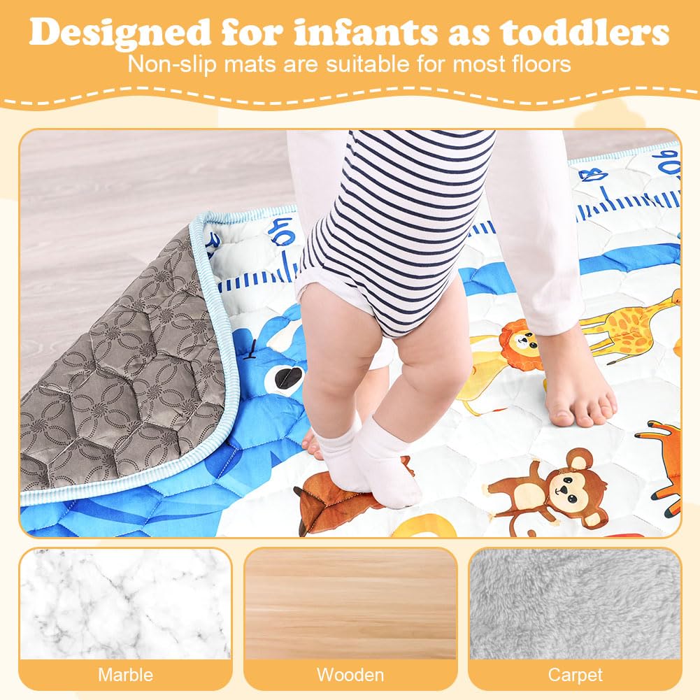 Aolso Baby Play Mat, Foldable Kids Playmat, Baby Play Mats for Floor 127x127cm Soft Waterproof Play Mat - Image 4