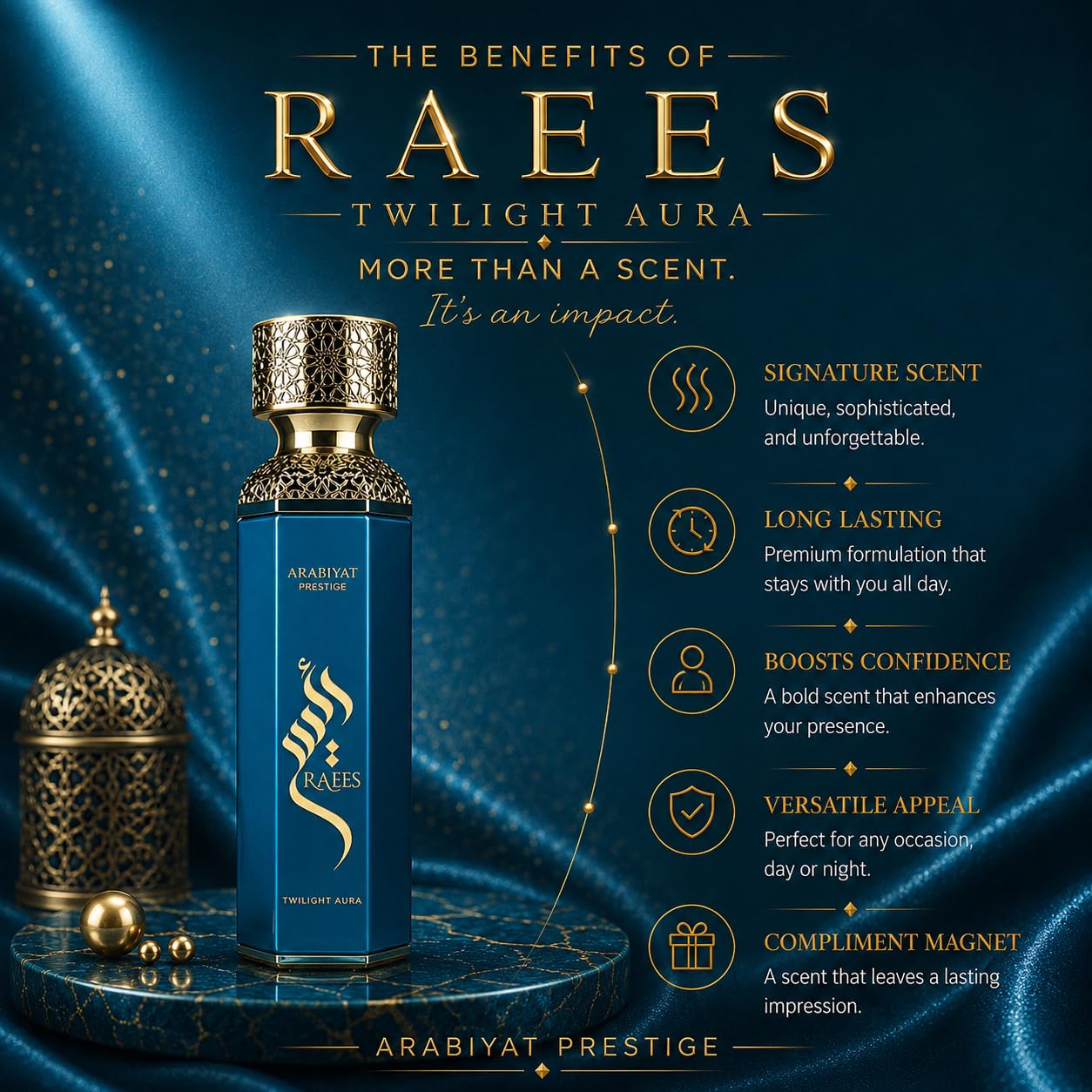 Buy Arabiyat Raees Twilight Aura Eau De Parfum 180ml | Long