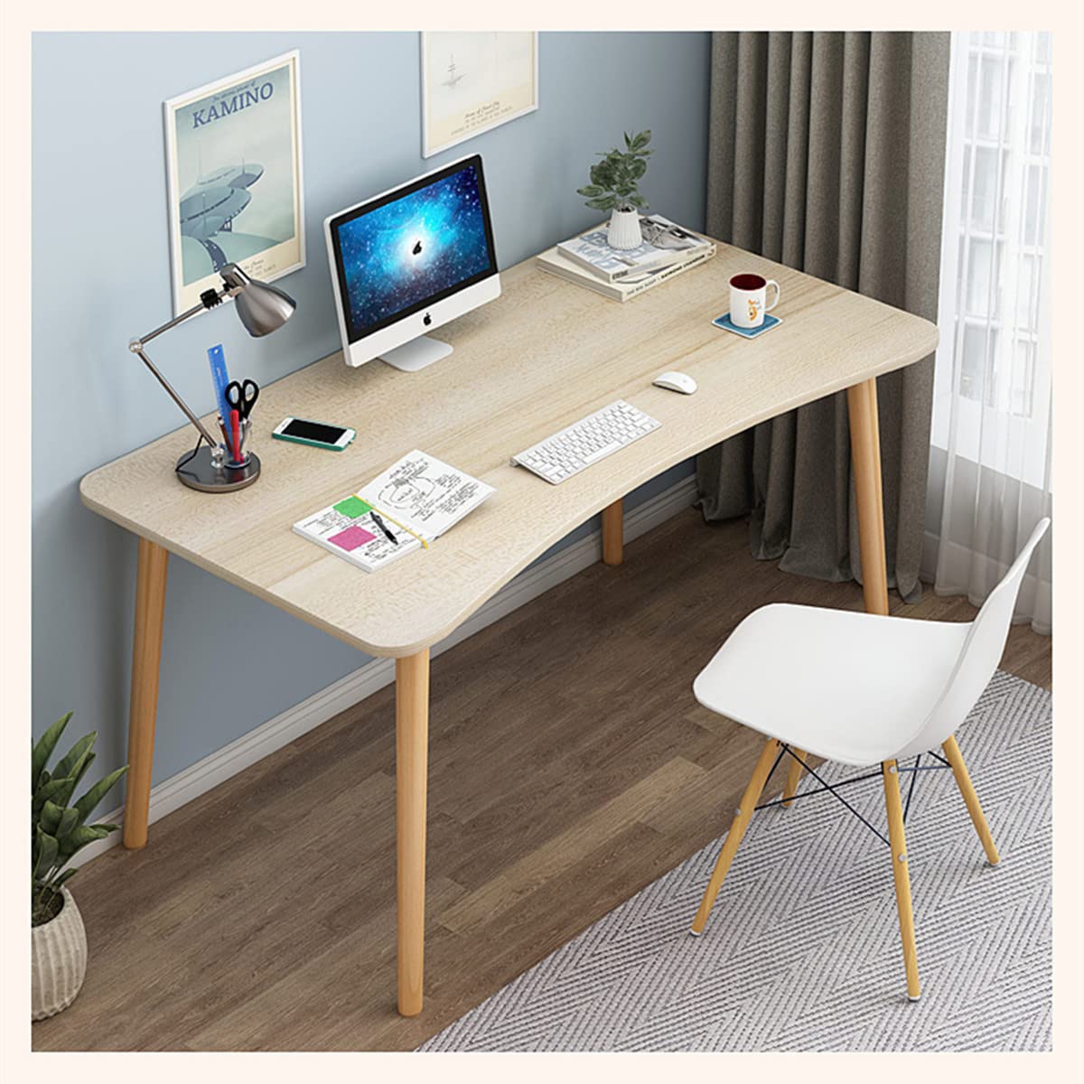 Buy Computer Desk 31.5"Home Office Workbench Desk, Wooden Laptop Makeup