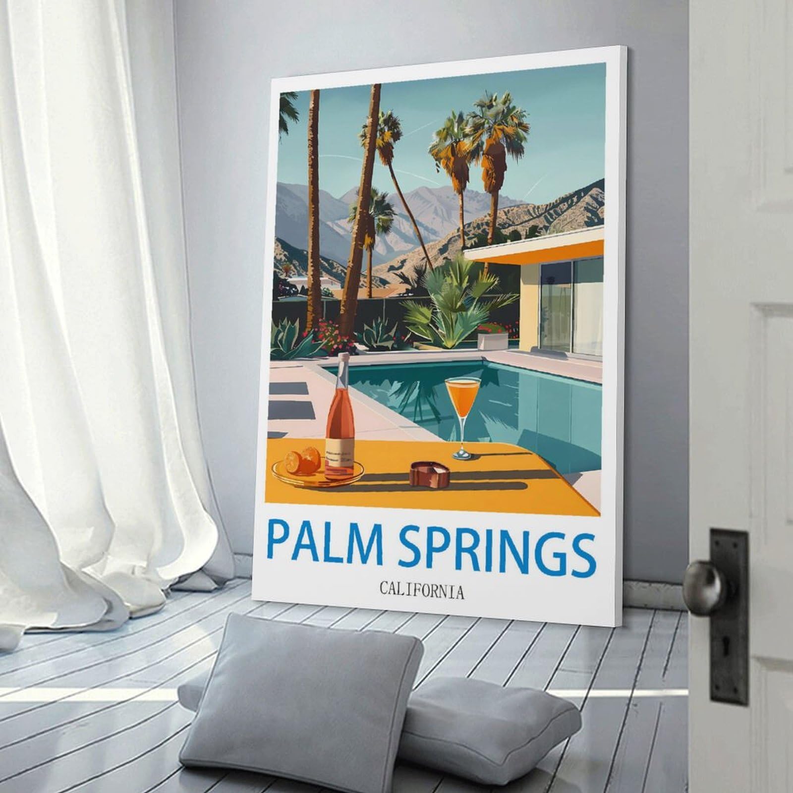 Amazon.com: HeyBox Palm Springs California Vintage Travel Posters