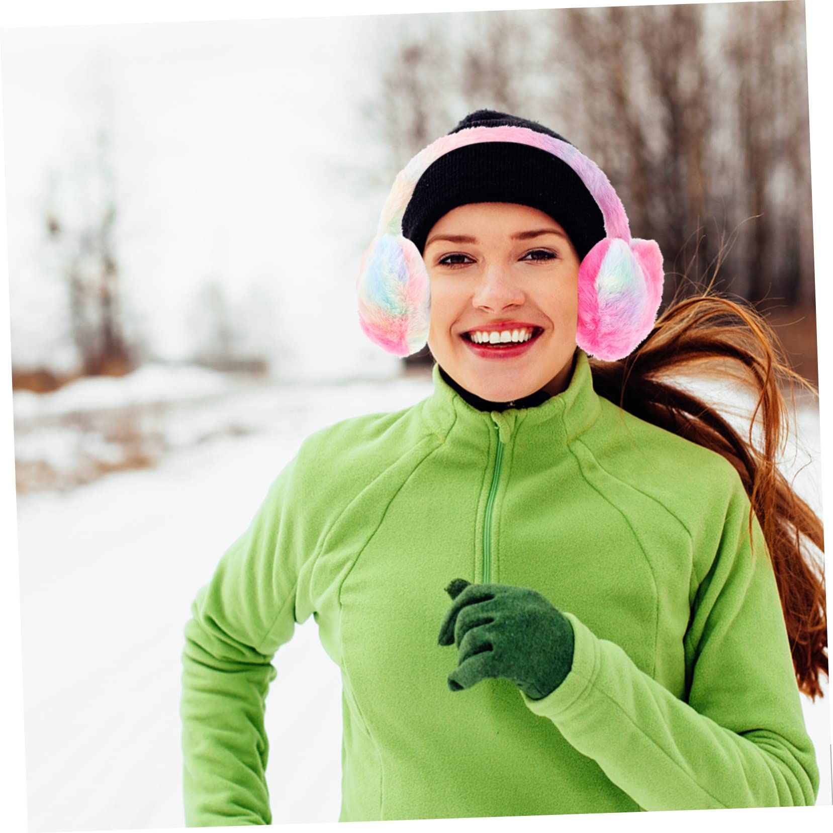 LIFKOME Amor Orejeras Calentadores Para Dormir Suave Dormir Oreja Invierno Piel Orejeras Mujeres Calentadores De Oídos Para Niños Invierno Cubierta De Oído Esquí De Felpa Azul