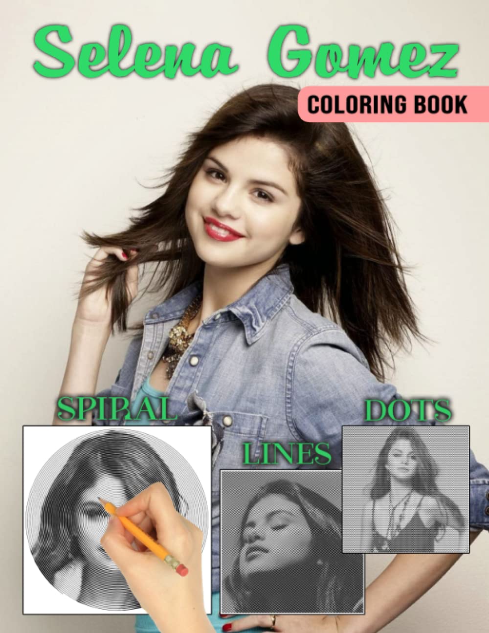 𝕊𝕖𝕝𝕖𝕟𝕒 𝔾𝕠𝕞𝕖𝕫 Dots Lines Swirls Coloring Book: Great Gift For All Fans Of 𝕊𝕖𝕝𝕖𝕟𝕒 𝔾𝕠𝕞𝕖𝕫 With Beautiful And Relaxing Hand-Drawn Designs