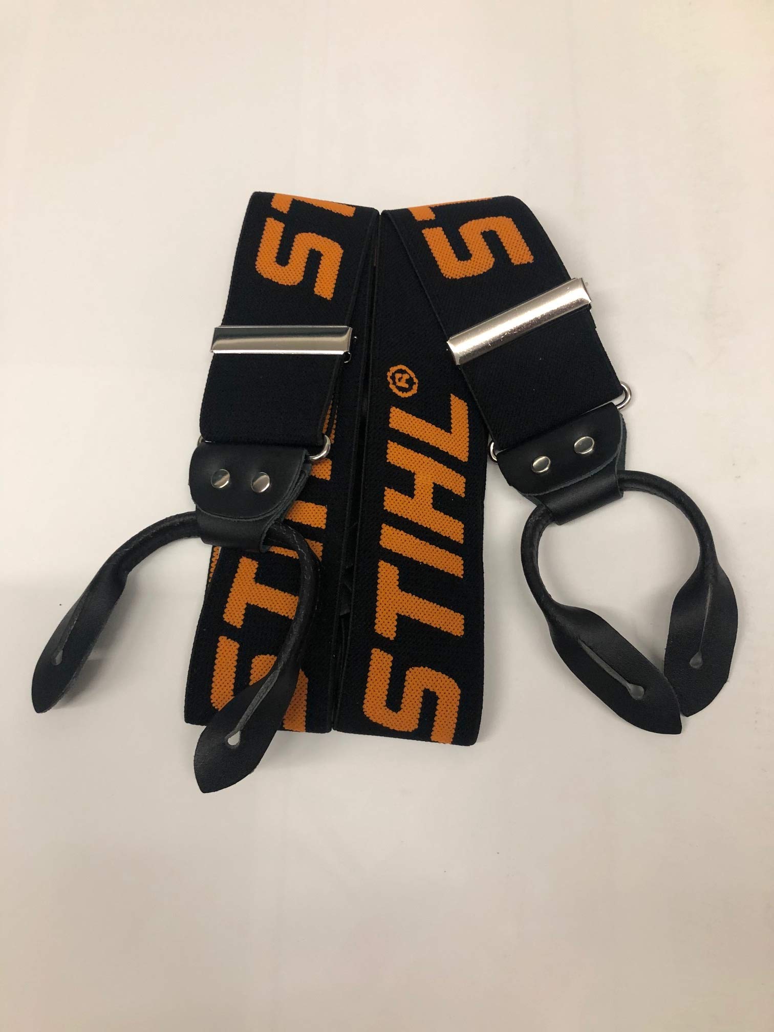 Stihl 0000 884 1579 Bretelles pour Pantalon d'arboriste Noir/Orange