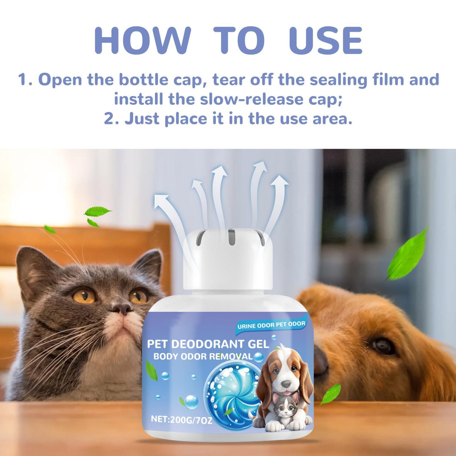 Air Care Duftgel für Haustiere, für Hunde, geruchsneutralisierendes Gel, kühlendes Gel, Haustierfreundlich, langanhaltend, natürlicher Pflanzenextrakt