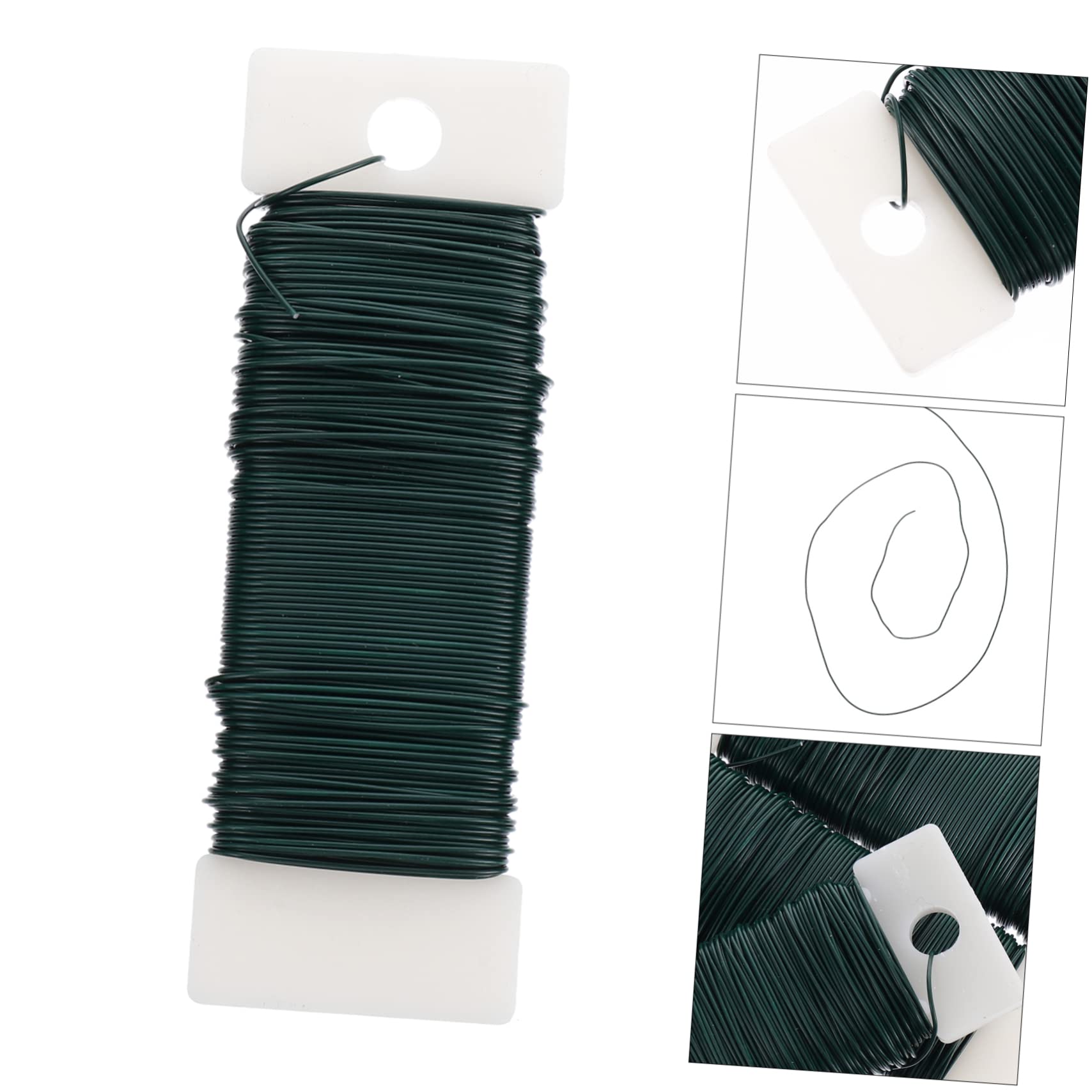 4 Rolls Floral Paper Wrapped Wire Flexible Garland Flower Arrangement Wire 35m/roll Florist Wire for Use