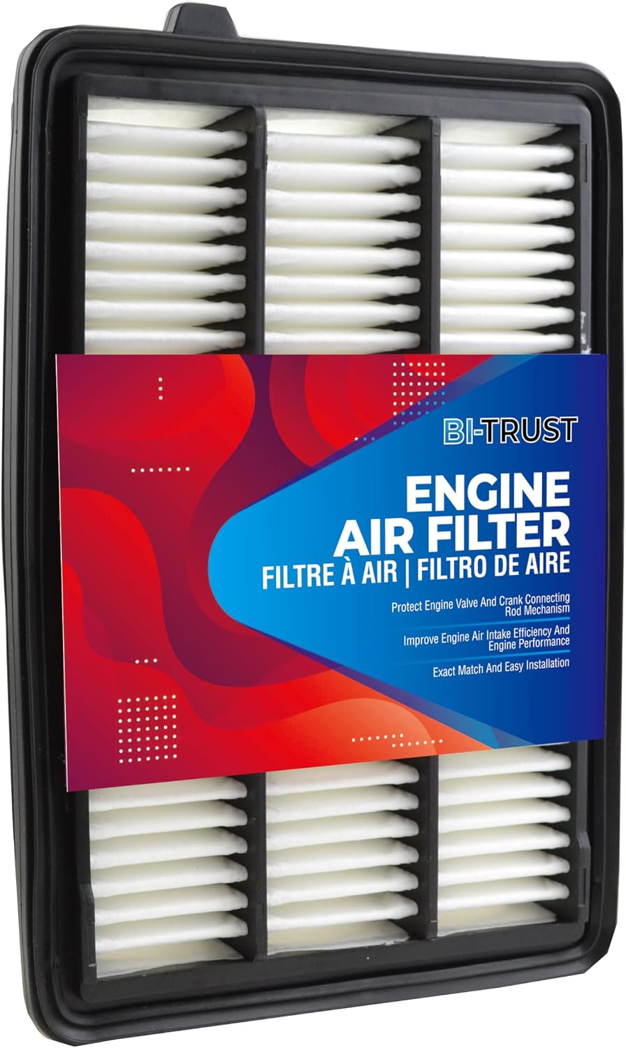 Engine & Cabin Air Filter Combo for Honda Civic 2017–2022, HR-V 2024–2025 L4 2.0L | Replaces 17220-5BF-A00, CF11182 | Carbon Fiber Cabin Filter