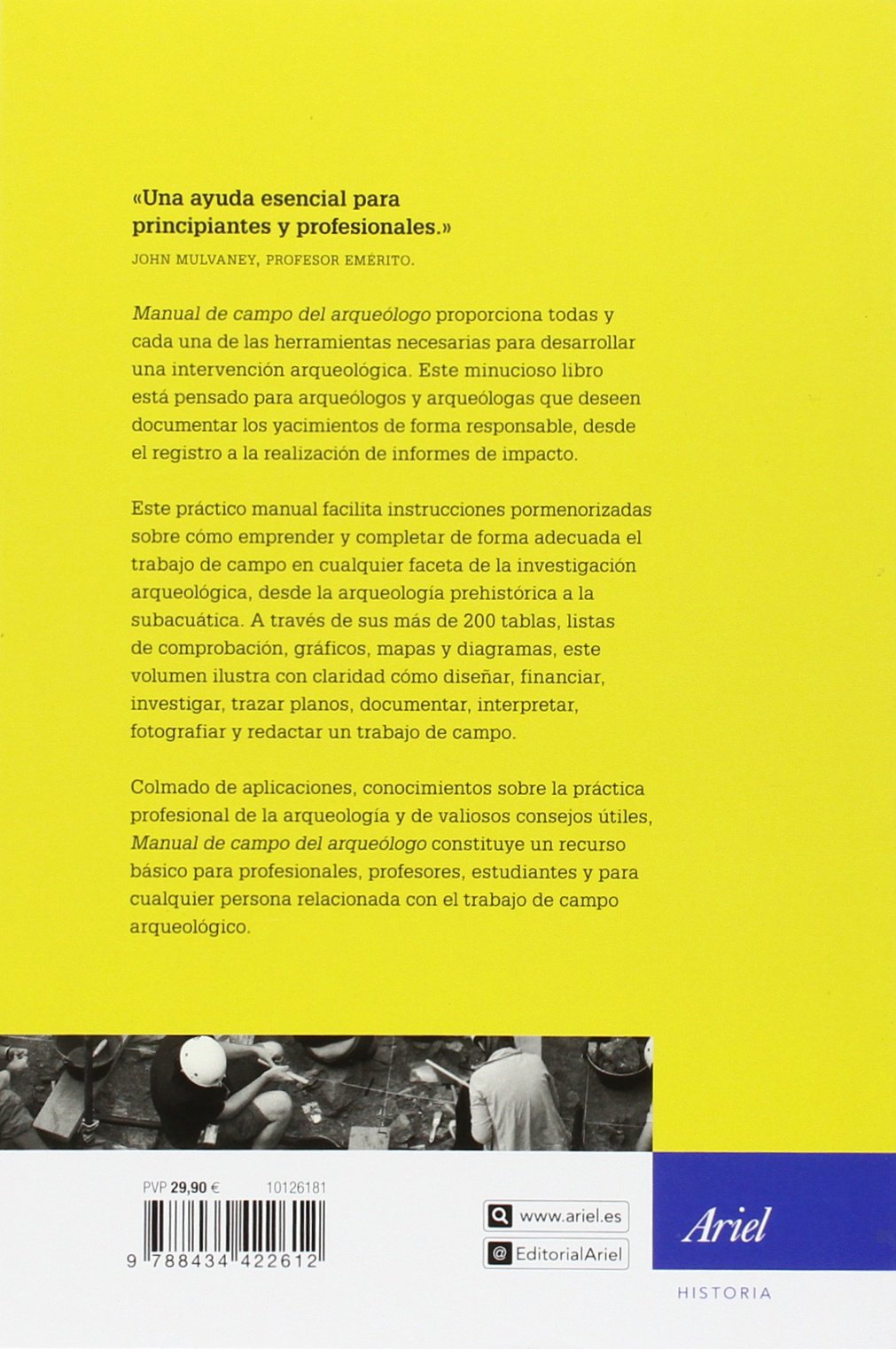 Manual de campo del arqueólogo (Ariel Historia)
