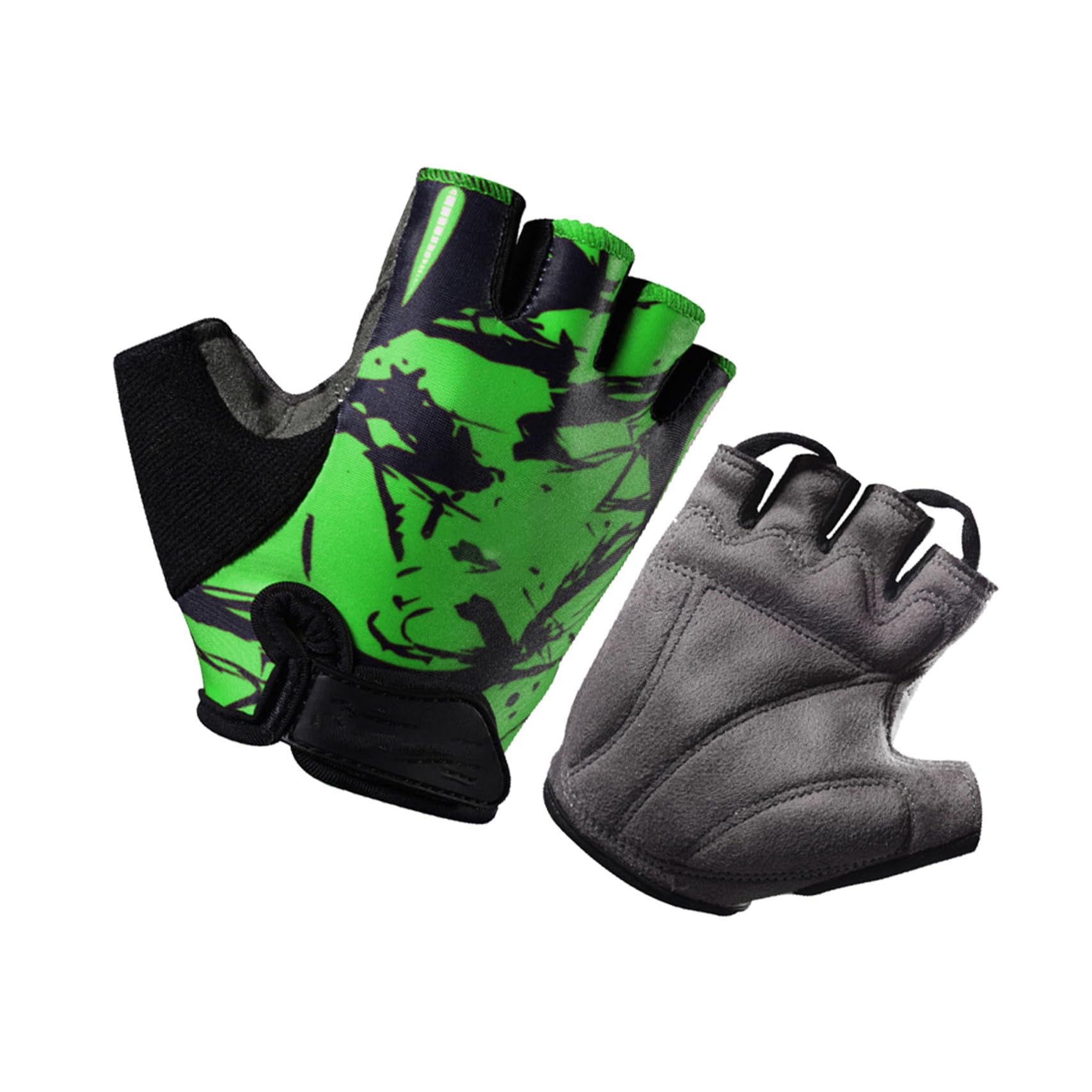 INOOMP 2 Stück Fahrradhandschuhe Autorennen Handschuhe Fußballhandschuhe Halbfingerhandschuhe Reithandschuhe Workout Halbhandschuhe Halbfingerhandschuhe Outdoor-Sporthandschuhe