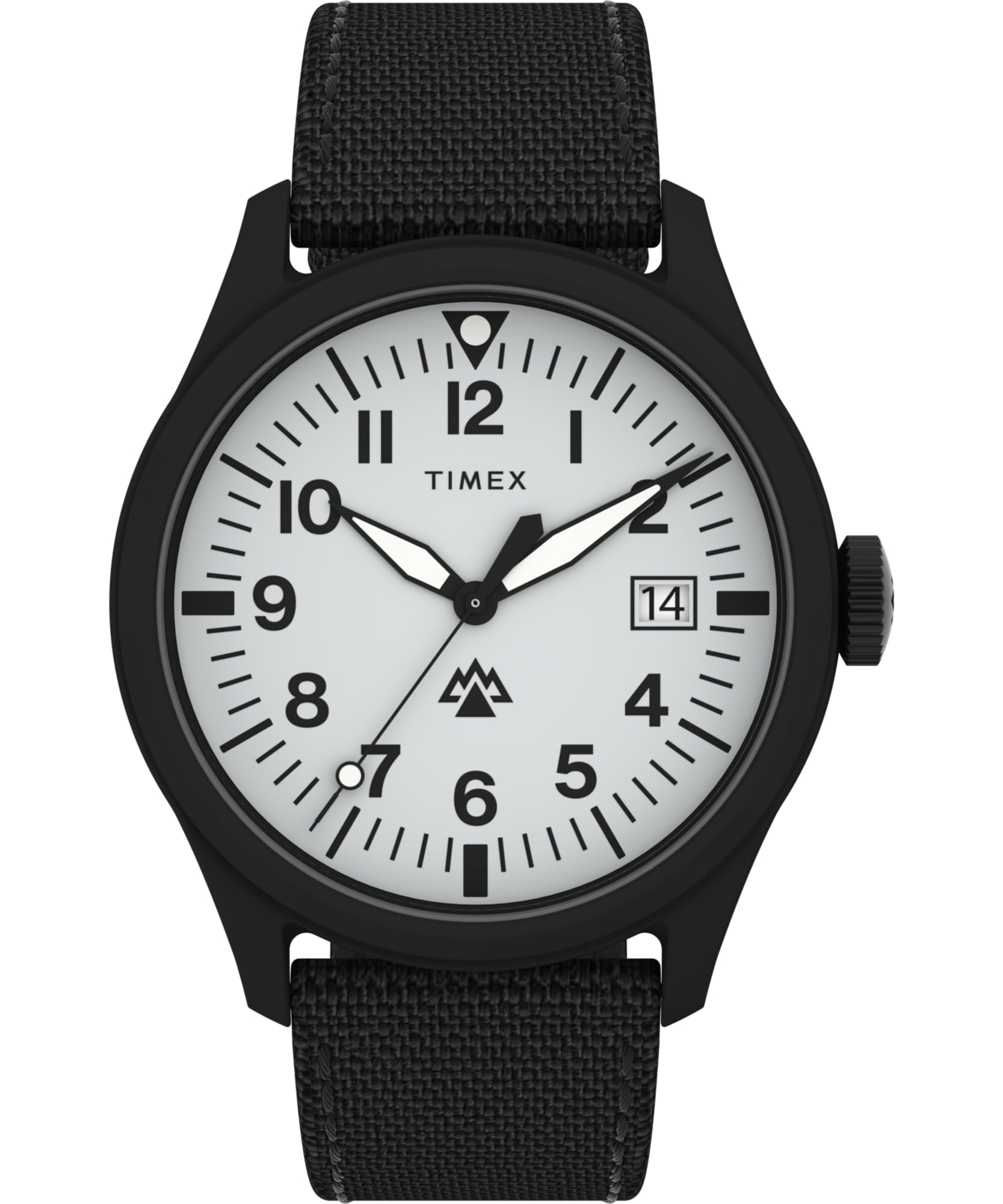 Timex Men's Expedition North 43 mm Watch - Black Eco-Friendly Two-Piece Quick Release Strap Gray Dial Black Case TW2W34700