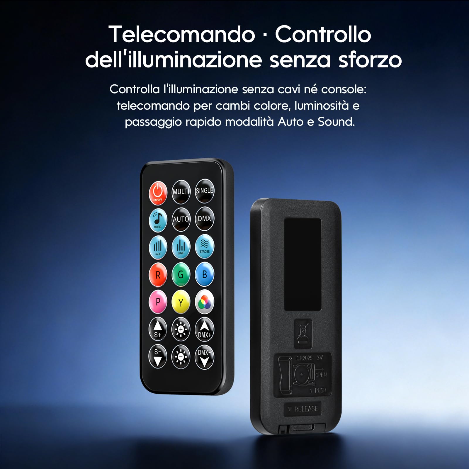 BETOPPER PAR LED 54x3W Faretti da Palco Par Can RGB 3-in-1 con Luminosità Superiore, Controllo Remoto, Effetti Stroboscopici e Wash DMX per Feste, Concerti, Matrimoni, Chiesa, Bar, Eventi(1pz)