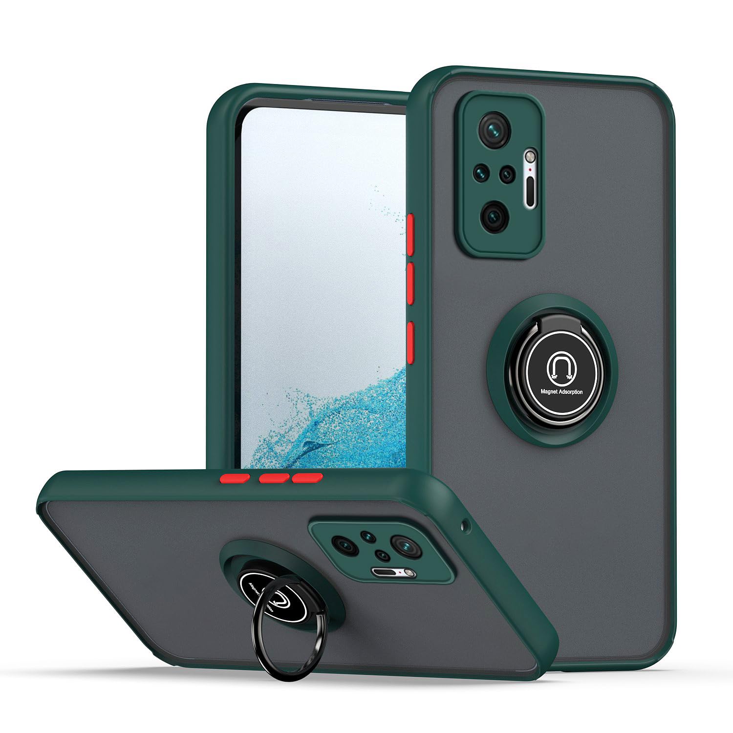 XINYEXIN Cover per Xiaomi Redmi 10C, Traslucida Custodia