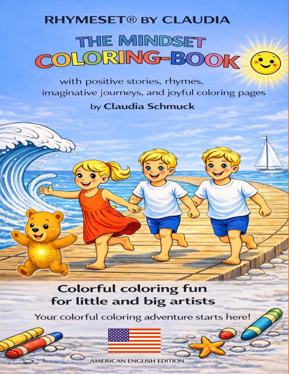 RHYMESET® BY CLAUDIA THE MINDSET COLORING BOOK: with positive stories, rhymes, imaginative journeys, and joyful coloring pages (RHYMESET® BY CLAUDIA THE MINDSET BOOK FOR CHILDREN)