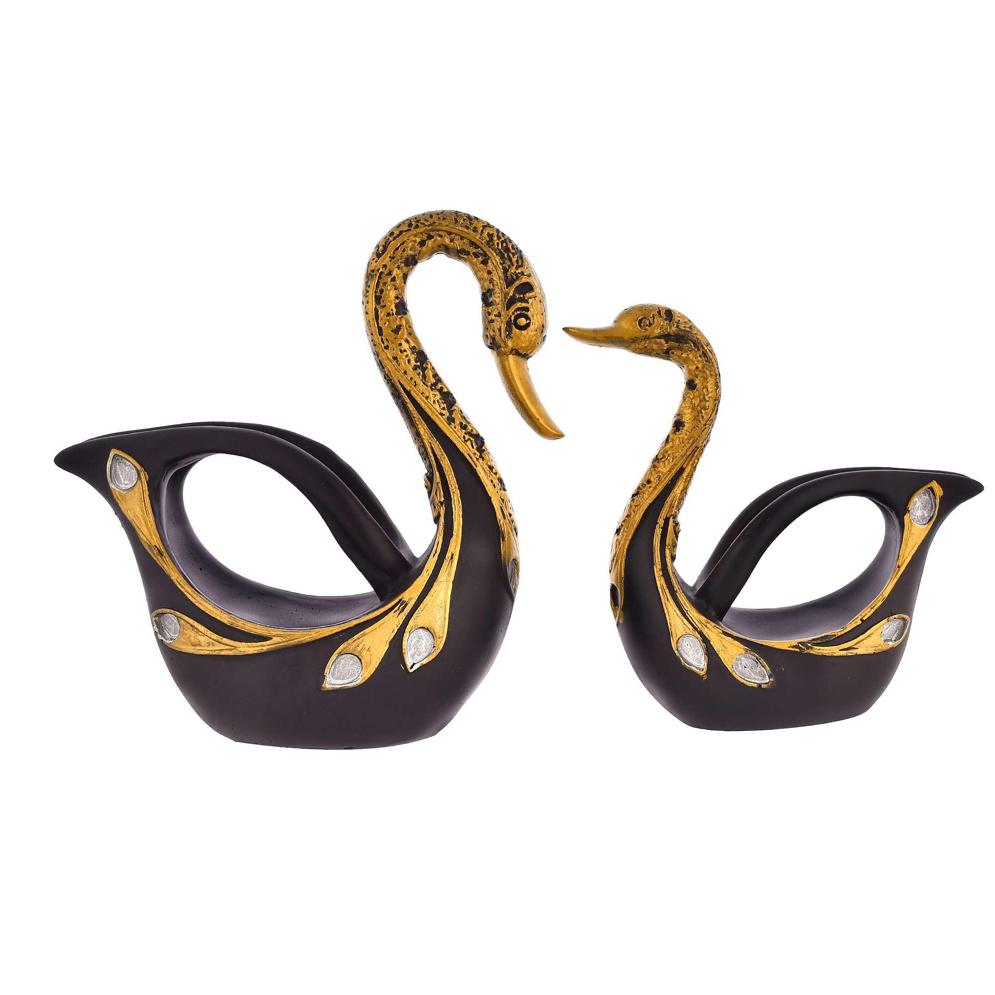 SV Unique Collections Swan Pair Special Big Design Sculpture for Home Decor Showpiece Figurine