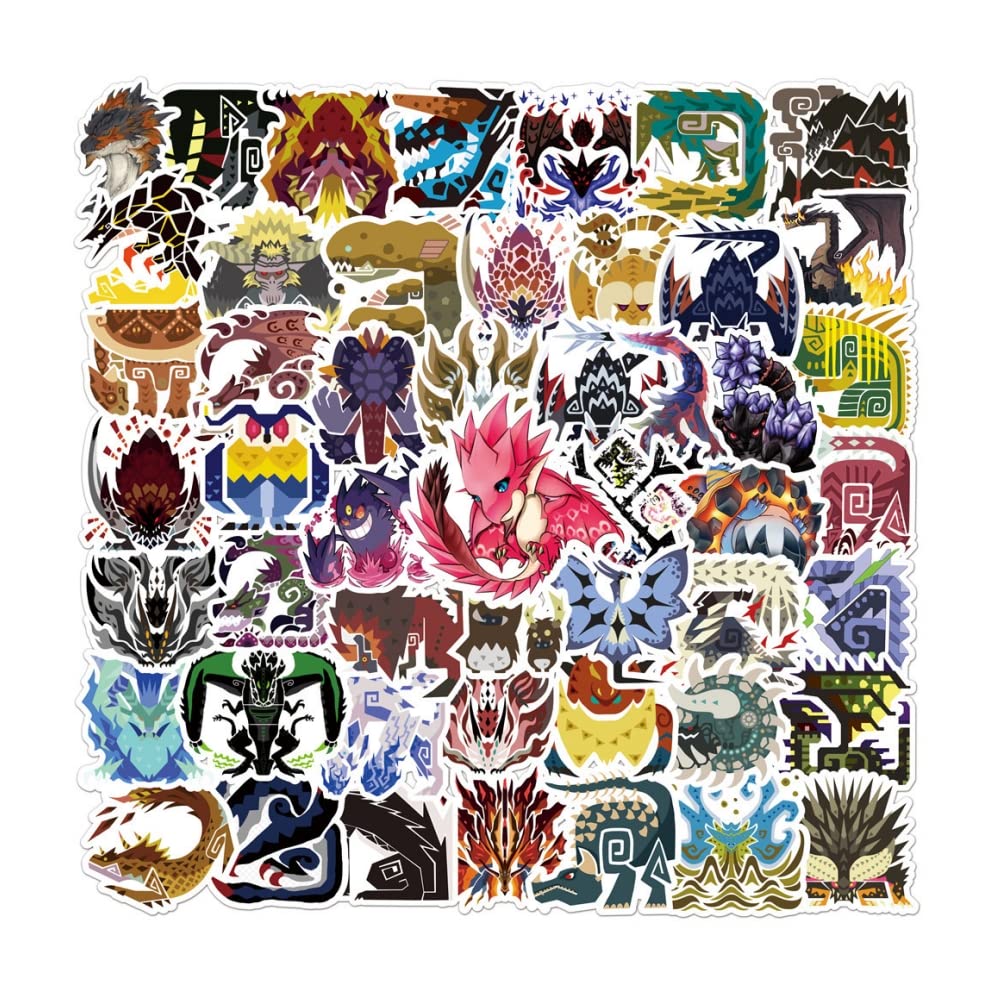 Hanaiette Men's 100Pcs Game Stickers For Laptop Cool Vinyl Decals For Water Bottles Computer Bicycle Motorcycle (100Pcs)
