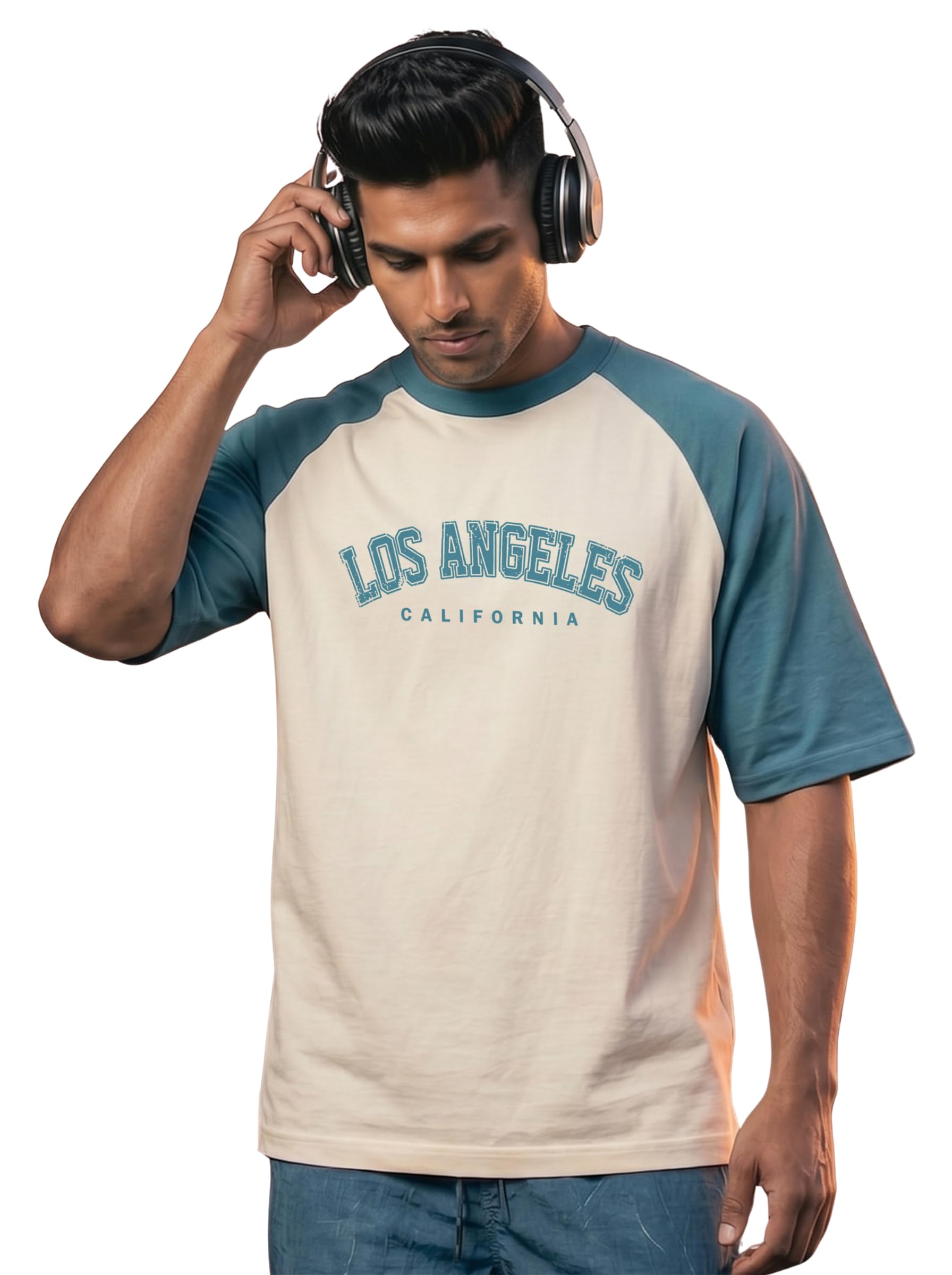 tom milton Men Round Neck Reclon Half Sleeve Oversize Tshirt-picture-31