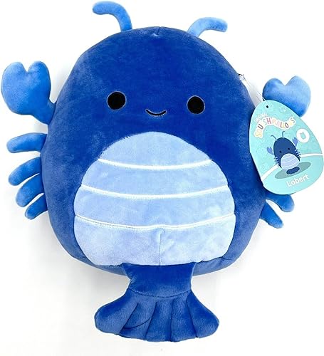 Squishmallow s Rare Lobert The Blue Lobster Crab Peluche de 8 pulgadas añade Lobert a tu escuadrón juguete de peluche grande peluche oficial Kellytoy