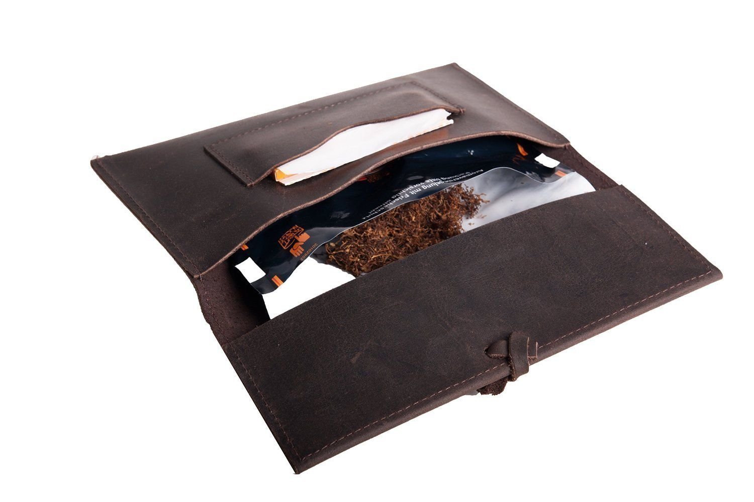 ANDERS Bolsa para el Tabaco de Liar Cigarrera Picadura Festival Práctico Elegante arbol de la vida Unisex Vintage Retro Cuero.