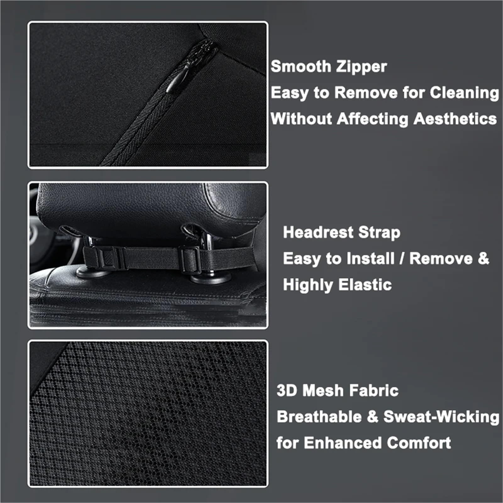 Reposacabezas Coche Cojin Memory Foam Car Neck Pillow Ergonomic Breathable Headrest Cushion For Long Drive Travel Universal Auto Seat Support Protector