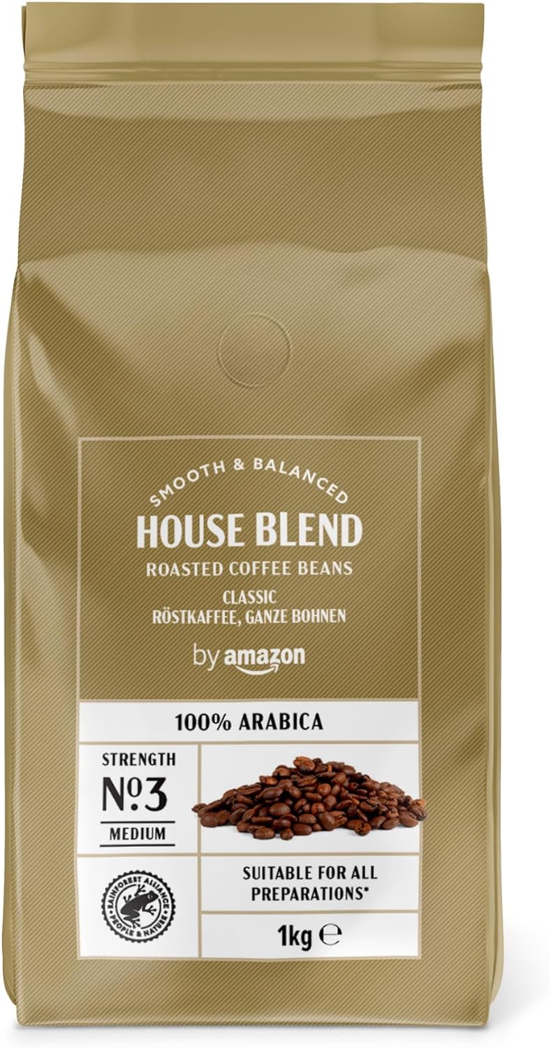 by Amazon café en grano natural puro arábica tueste medio 1 kg