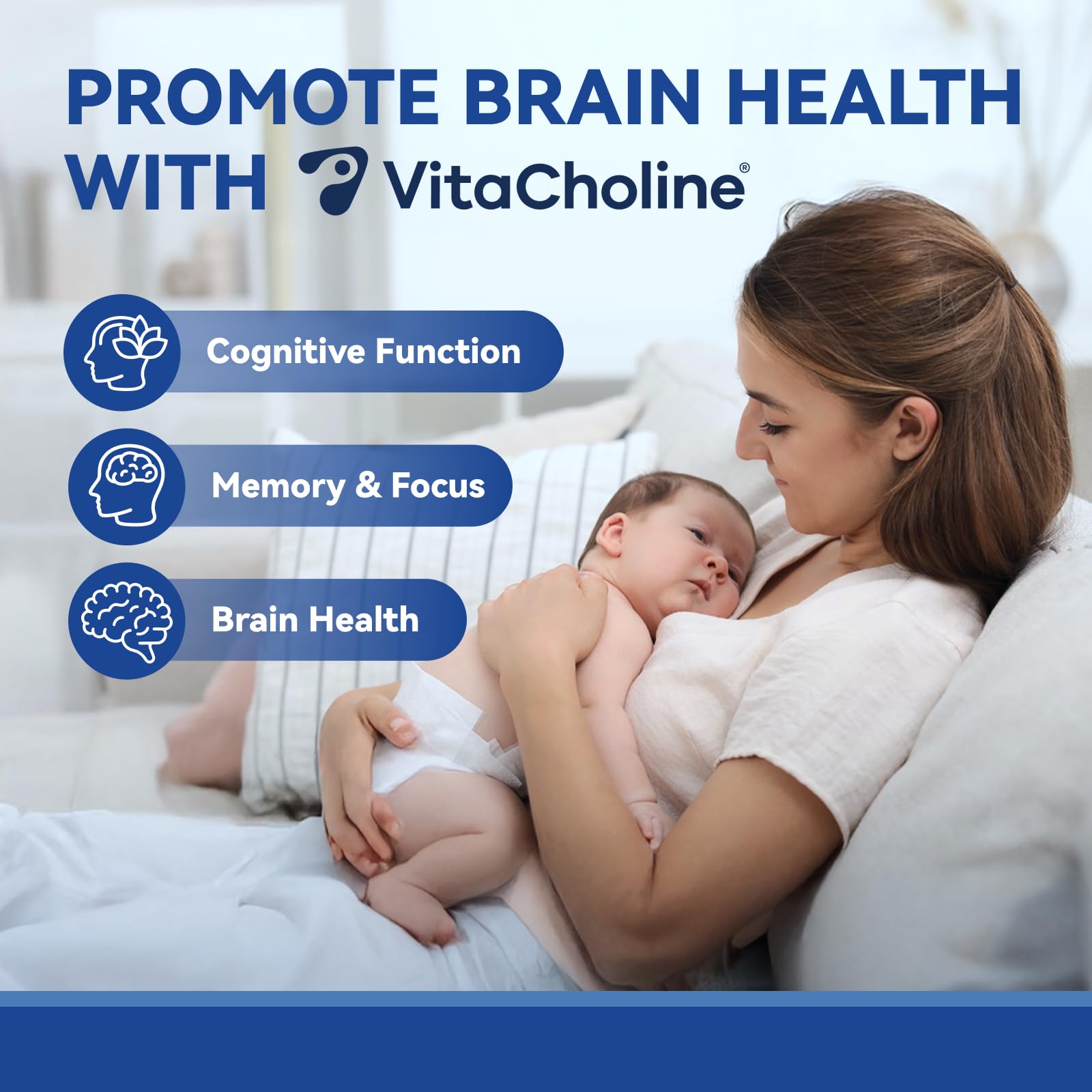 Prenatal Choline Supplements, Liquid Capsules for Focus, Memory, and Energy, 500mg Pure VitaCholine®, Supports Baby’s Cognitive Development in Pregnancy, 30 Day Supply, Made in the USA — Amazon image 2