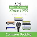 LetsShave Pro 6 Sensitive Manual Shaving Razor Blades Refills (Cartridge), Pack of 8, World's First 6-Blade & Precison Back Blade with Argan Oil & Aloe Vera Infused Moisture Bar, Blades for Men gallery image