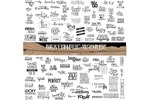Doraking 90 pcs Vintage Nice Words Sentences Stickers