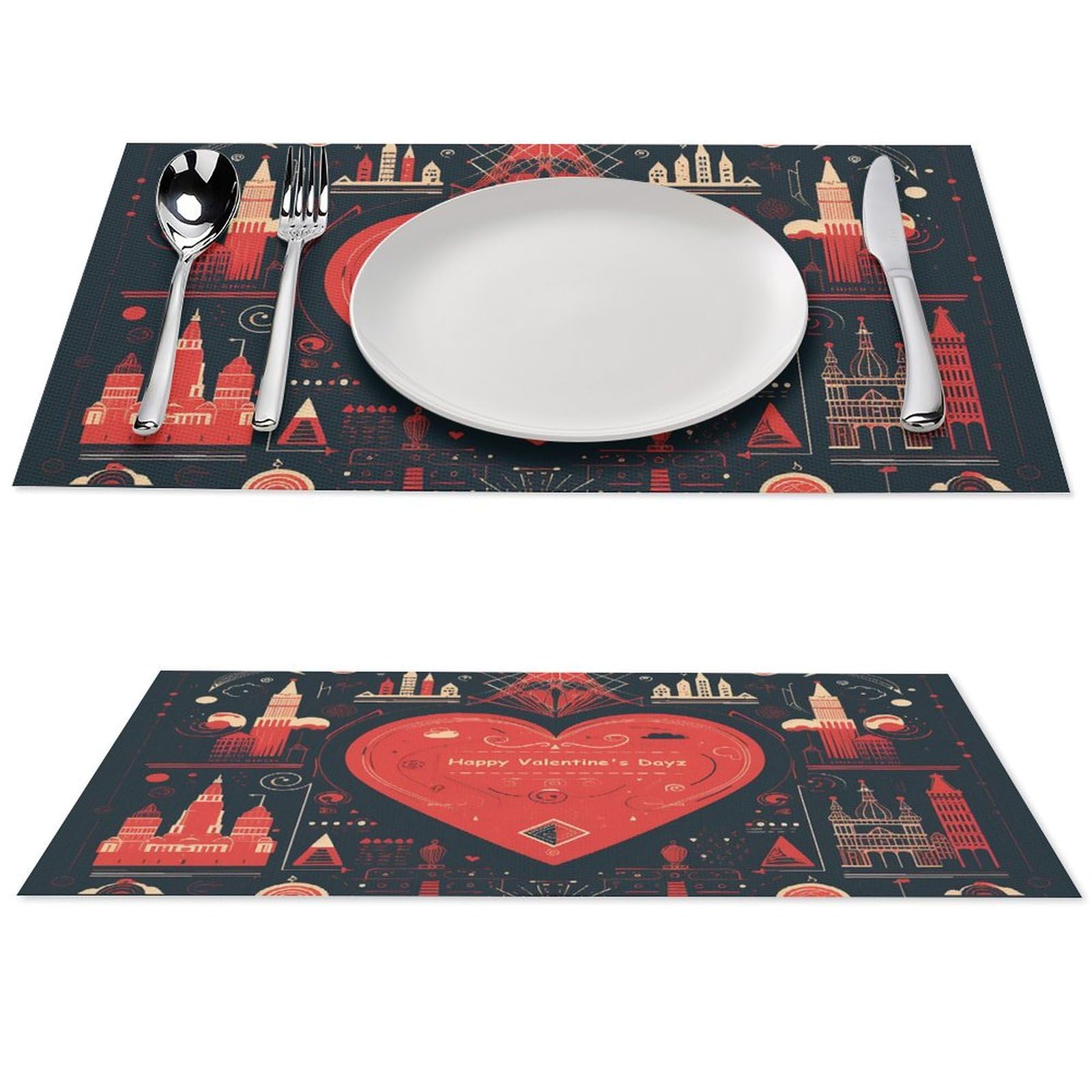 Sets de table antidérapants résistants chaleur lavables PVC - Napperons de table