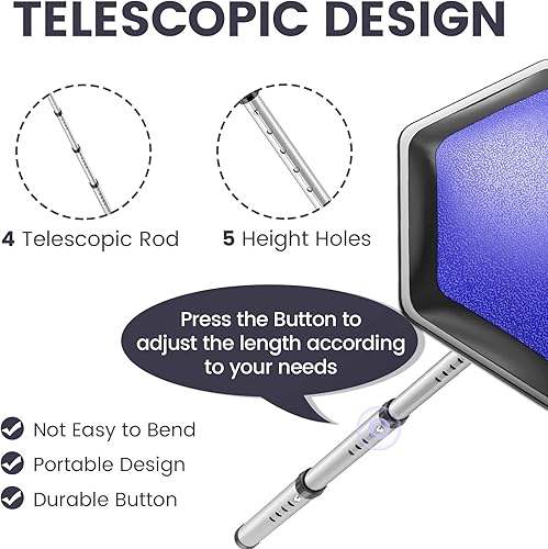 Miniatura 5 de ToVii Portable Golf Club Stiff Arm Support Protector Travel Bag, Sturdy Aluminum Pole, Fully Adjustable to Protect Clubs