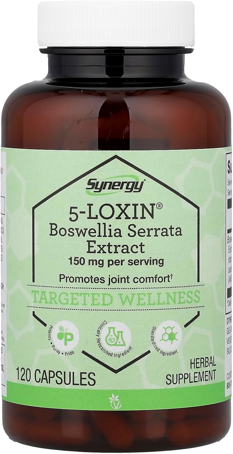 Vitacost Synergy®, 5-Loxin®, Boswellia Serrata Extract, 120 Capsules (75 mg per Capsule)